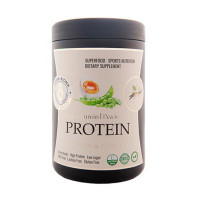 Ізолят протеїну, Pea Isolate Protein + Lecithin & Psyllium, Terra Biona, 700 г (Лісові ягоди)