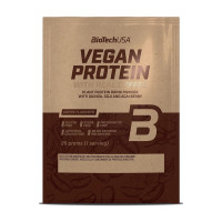 Растительный протеин, Vegan Protein With Real Coffee, BioTech, 25 г (Кофе)