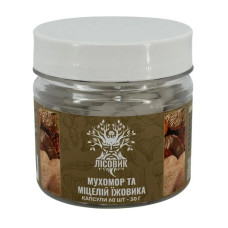 Мухомор та Міцелій Їжовика (60 caps)