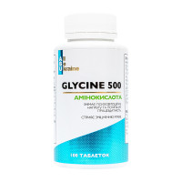 Амінокислоти, Glycine 500, ABU, 100 таблеток