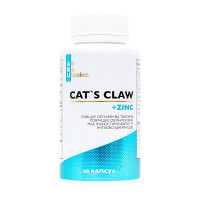 Добавка для здоров'я, Cat`s Claw + Zinc, ABU, 60 капсул