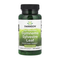 Добавка для здоров'я, Gymnema Sylvestre Leaf 400 mg, Swanson, 100 капсул