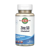 Цинк, Zinc 50 Chelated, KAL, 90 таблеток