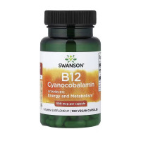 B12 Cyanocobalamin 500 mcg (100 veg caps)