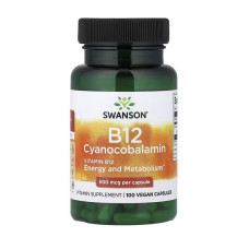 B12 Cyanocobalamin 500 mcg (100 veg caps)