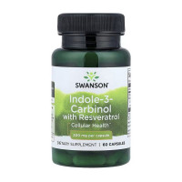 Добавка для здоровья, Indole-3-Carbinol with Resveratrol 200 mg, Swanson, 60 капсул