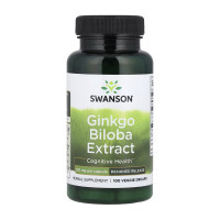 Добавка для здоровья, Ginkgo Biloba Extract 120 mg, Swanson, 100 капсул