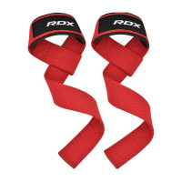 Лямки для тяги, RDX W1 Gym Single Strap Red Plus, Power System