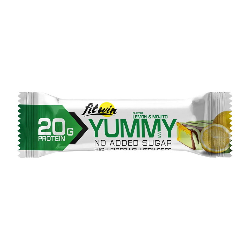 Yummy Bar No Sugar Added Lemon & Mojito (1 x 55 g)