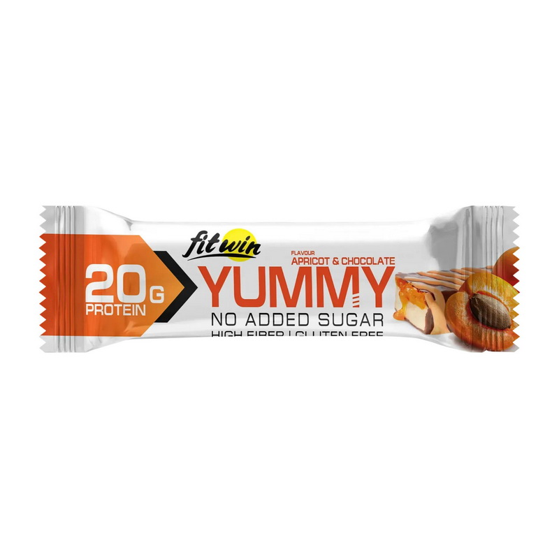 Yummy Bar No Sugar Added Apricot & Chocolate (1 x 55 g)