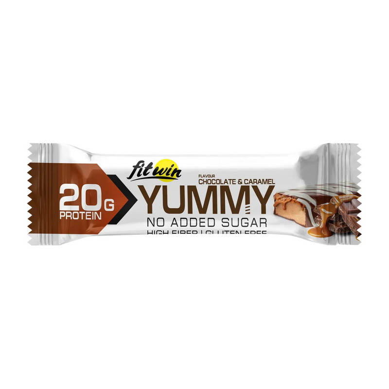 Yummy Bar No Sugar Added Chocolate & Caramel (1 x 55 g)