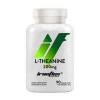 Амінокислоти, L-Theanine Double Strength 200 mg, IronFlex, 90 капсул