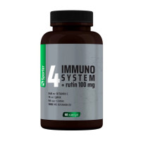 Добавка для здоров'я, 4Immuno System + Rutin 100 mg, Sporter, 60 капсул