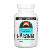 Аргінін, L-Arginine 500 mg, Source Naturals, 50 таблеток