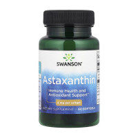 Добавка для здоровья, Astaxanthin 4 mg, Swanson, 60 капсул