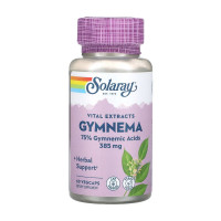 Добавка для здоровья, Gymnema, Solaray, 60 капсул