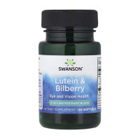 Добавка для здоров'я, Lutein & Bilberry, Swanson, 60 капсул