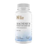 Магний, Magnesium with Vitamin B6 399 mg, My Nutri Week, 150 капсул