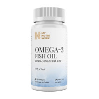 Омега-3, Omega-3 Fish Oil 1000 mg, My Nutri Week, 120 капсул