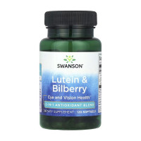 Добавка для здоров'я, Lutein & Bilberry, Swanson, 120 капсул
