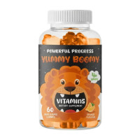 Витамины, Yummy Boomy Vitamins for Kids, Powerful Progress, 60 жевательных конфет (Апельсин)
