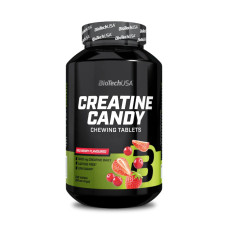 Креатин, Creatine Candy, BioTech, 240 таблеток (Красная конфета)