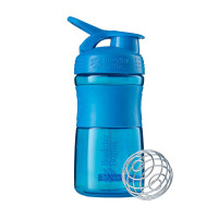 Пляшка для води, Blender Bottle SportMixer Flip, Blender Bottle, 590 мл (Блакитний)