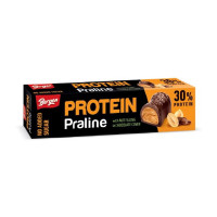 Протеїновий батончик, Protein Praline, Bergen, 50 г (Горіхова начинка в шоколаді)