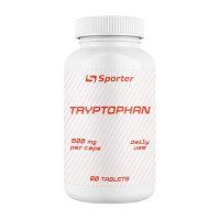 Амінокислоти, Tryptophan 500 mg, Sporter, 90 таблеток