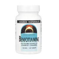 Витамины и минералы, Benfotiamine 150 mg, Source Naturals, 120 таблеток