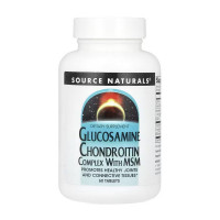 Для суглобів та зв'язок, Glucosamine Chondroitin Complex with MSM, Source Naturals, 60 таблеток