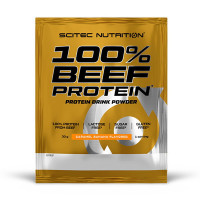 Яловичий протеїн, 100% Beef Protein, Scitec Nutrition, 30 г (Карамельний банан)