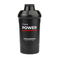 Шейкер, Shaker I Have Power, Progress Nutrition, 600 мл (Чёрный)