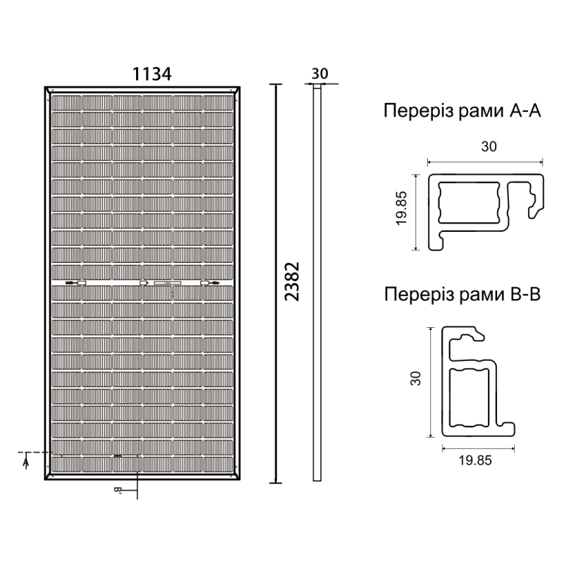 Солнечная панель Leapton Solar LP182x210-M-66-NB-620W